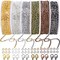 Chains Jewelry Making Supplies, 60ft Cable Link Chains for Making Jewelry Necklace Earring Bracelet Findings DIY Craft Kit for Adults, 6-Color 2mm Gold Silver Copper Plated Metal Link Rolls Bulk